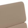 vidaXL Spisebordsstole med hjul 2 pcs Cappuccino 58 x 65 x 98 cm