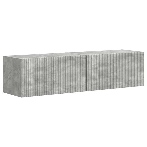 vidaXL TV v&aelig;gskab 2 pcs Beton 60 x 31 x 29.5 cm Konstrueret tr&aelig;