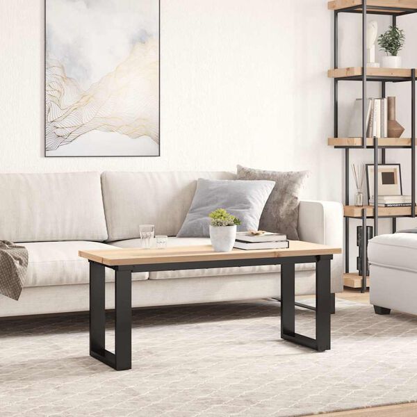 vidaXL bordplade 110x40x2,5 cm rektangul&aelig;r massivt fyrretr&aelig;