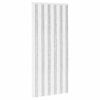 vidaXL Insektgardin i chenille Lys Gr&aring; og Hvid 100 x 220 cm 100% PP