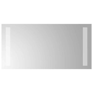 vidaXL badev&aelig;relsesspejl med LED-lys 40x20 cm