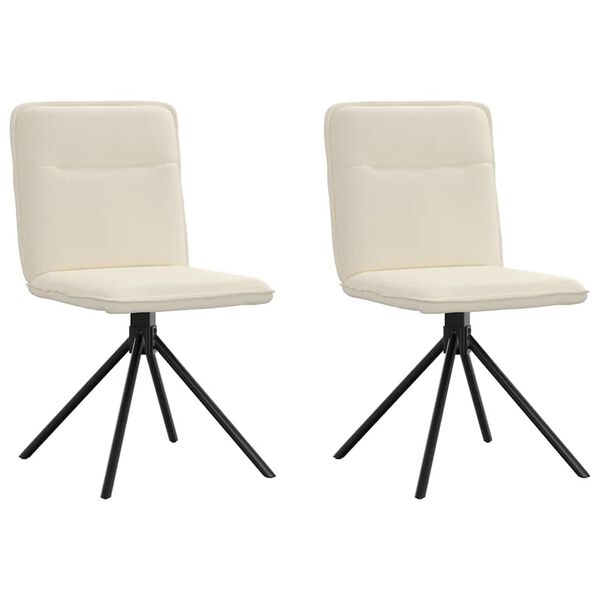 vidaXL spisebordsstole 2 stk. linned