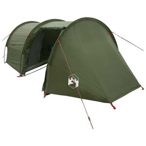 vidaXL Tunneltelt 410 x 175 x 105 cm Olivengr&oslash;n Polyester og St&aring;l