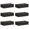 vidaXL Opbevaringskasse 6 stk. Ikke-v&aelig;vet stof 70 x 40 x 18 cm 50,4 L