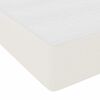 vidaXL Box spring seng Creme og hvid 140 x 200 cm Velourstof