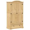 vidaXL kl&aelig;deskab Corona 102x52x186 cm massivt fyrretr&aelig;