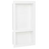 vidaxL bruseniche med 2 rum 41x69x9 cm mat hvid