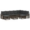 vidaXL Havesofa S&aelig;t 10 stk. Gr&aring; polyrattan