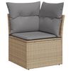 vidaXL havesofas&aelig;t 6 dele med hynder polyrattan beige
