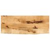 vidaXL bordplade 70x30x2,5 cm naturlig kant massivt ru mangotr&aelig;