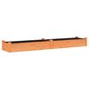 vidaXL plantekasse med foring 240x45x25 cm massivt fyrretr&aelig; brun