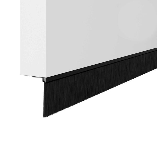 vidaXL Skruemonterede d&oslash;rb&oslash;rste t&aelig;tninger 2 pcs Sort 100 cm