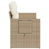 vidaXL 2-personers havesofa med hynder polyrattan beige
