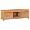 vidaXL tv-bord 100x30x35 cm massivt teaktr&aelig;