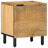 vidaXL sengebord 40x33x46 cm massivt mangotr&aelig; brun