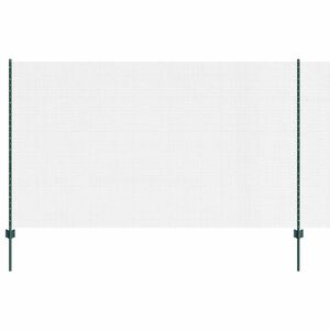 vidaXL Svejsede tr&aring;dhegn med stolper 10 x 1,4 m PVC-belagt st&aring;l Gr&oslash;n