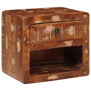 vidaXL V&aelig;gh&aelig;ngt Sengebord med skuffe Flerfarvet 40 x 30 x 36 cm