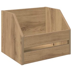vidaXL Vinylalbum kasse Artisan-eg 38 x 30 x 29 cm Konstrueret tr&aelig;