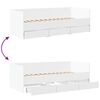 vidaXL daybed med skuffer uden madras 100x200 cm hvid