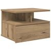 vidaXL Flydende Natbord Artisan Egetr&aelig; 40 x 31 x 28 cm Konstrueret tr&aelig;