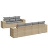 vidaXL sofas&aelig;t til haven 8 dele med hynder polyrattan beige