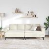 vidaXL Stue Sofa 3 pcs Creme