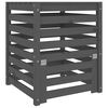 vidaXL kompostbeholder 63,5x63,5x77,5 cm massivt fyrretr&aelig; Gr&aring;