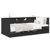 vidaXL daybed med skuffer uden madras 100x200 cm sort