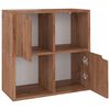 vidaXL bogreol 60x27,5x59,5 cm konstrueret tr&aelig; brun eg