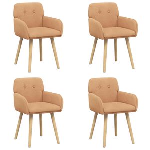 vidaXL Spisestole 4 stk. Boucl&eacute; Beige 59 x 56,5 x 85 cm