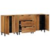 vidaXL Sideboard 3 pcs Brun 60 x 33 x 75 cm Massivt akacietr&aelig;