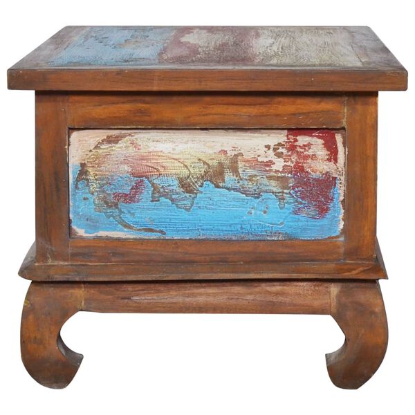 vidaXL sofabord 80x50x40 cm genanvendt teaktræ