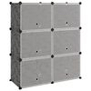 vidaXL skoreol 84,5x31x93,5 cm PP sort