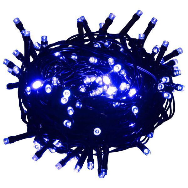 vidaXL LED-lyskæde med 300 LED'er 30 m PVC blå