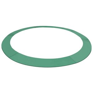 vidaXL sikkerhedsm&aring;tte PE til 10 ft / 3,05 m rund trampolin gr&oslash;n