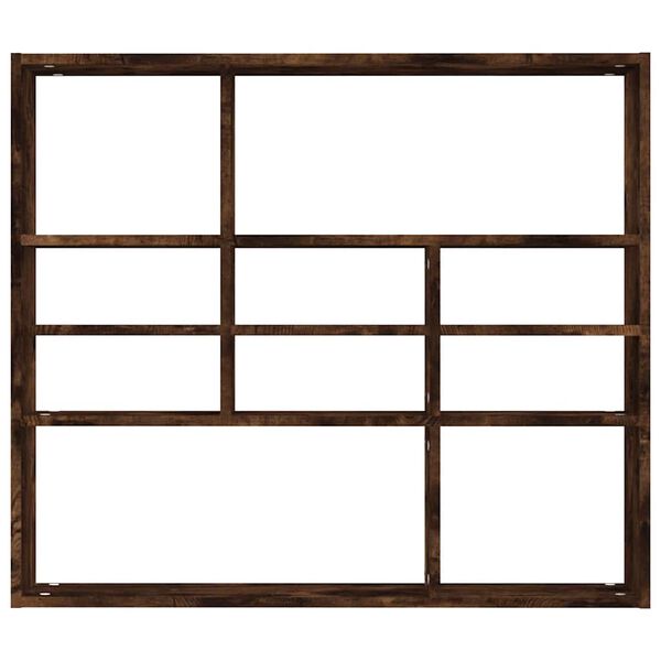 vidaXL v&aelig;ghylde 90x16x78 cm konstrueret tr&aelig; r&oslash;get eg