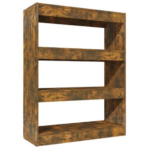 vidaXL bogreol/rumdeler 80x30x103 cm konstrueret tr&aelig; r&oslash;get egetr&aelig;