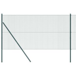 vidaXL Svejset tr&aring;dhegn jordfastg&oslash;relse 10 x 1,4 m PVC-belagt st&aring;l