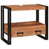 vidaXL Make-upbord skab Brun 71 x 33 x 58 cm Massivt Akacietr&aelig;