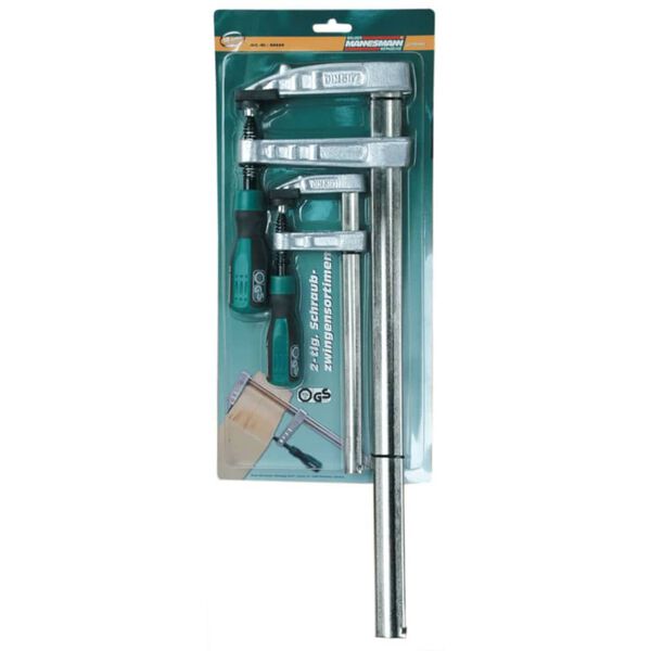 Br&uuml;der Mannesmann Skruetvinges&aelig;t til tr&aelig; to stk. metal 90440