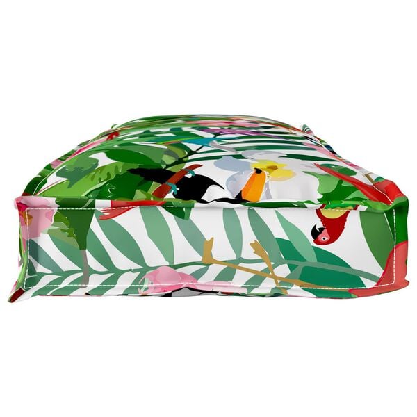 vidaXL Pude Blomstret Flerfarvet 110 x 40 x 8 cm Oxford stof