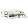 vidaXL daybed med skuffer 90x200 cm massivt fyrretr&aelig; hvid