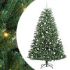 vidaXL Kunstigt Hinged Juletr&aelig; Gr&oslash;n 210 cm PVC og metal