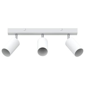 vidaXL Loftsspot med spotlights Hvid 38 x 6 x 16 cm Metal