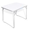 vidaXL Sammenfoldeligt campinbord med metalramme 80 x 60 cm