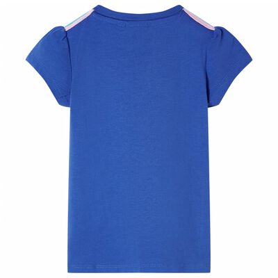 T-shirt til børn str. 92 koboltblå