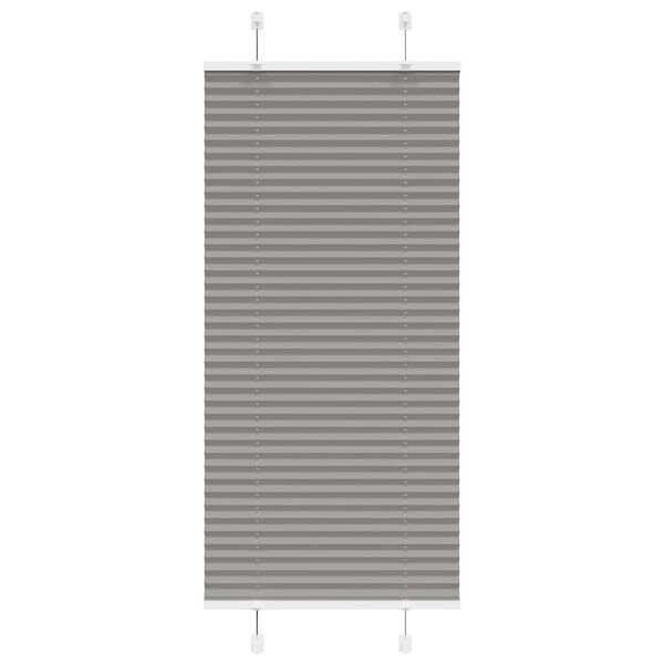 vidaXL Plisségardin Antracit 55x100 cm Stofbredde 54,4 cm Polyester