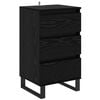 vidaXL Sideboard Sort eg Konstrueret tr&aelig;