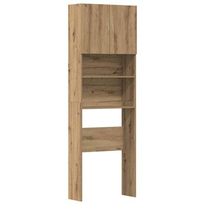 vidaXL vaskemaskineskab 64x24x190 cm konstrueret tr&aelig; kunsteg