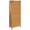 vidaXL Highboard Gammelt tr&aelig; 69,5 x 34 x 180 cm Konstrueret tr&aelig;
